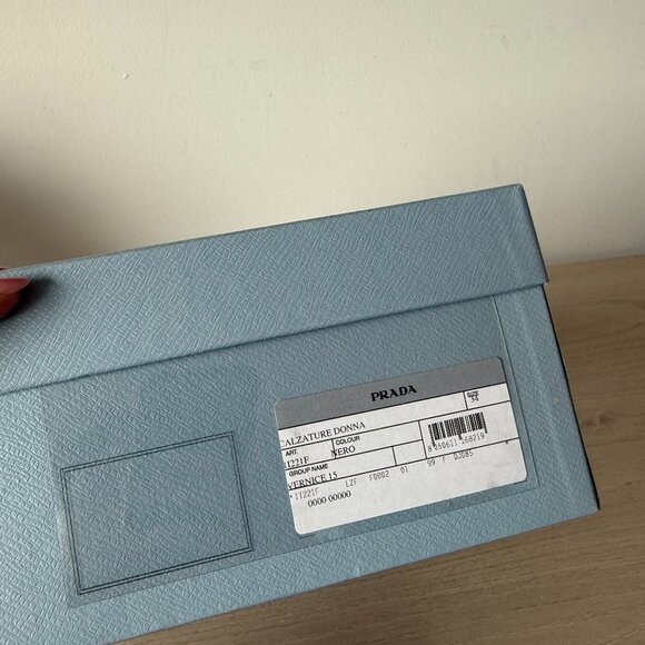 NWT Prada Pointed Toe Pumps Black Patent Leather High Stiletto Heels Sz 34 - Picture 3 of 11